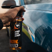 vp detailing hybrid quick detailer being sprayed onto car