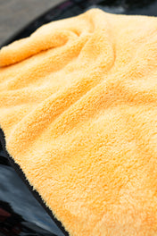 High Quality Yellow Plush Detailing Buffing Cloth