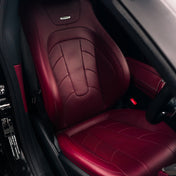 Mercedes amg red leather drivers seat