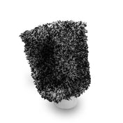 vp detailing white background image of fluffy white and black microfibre wash mitt 