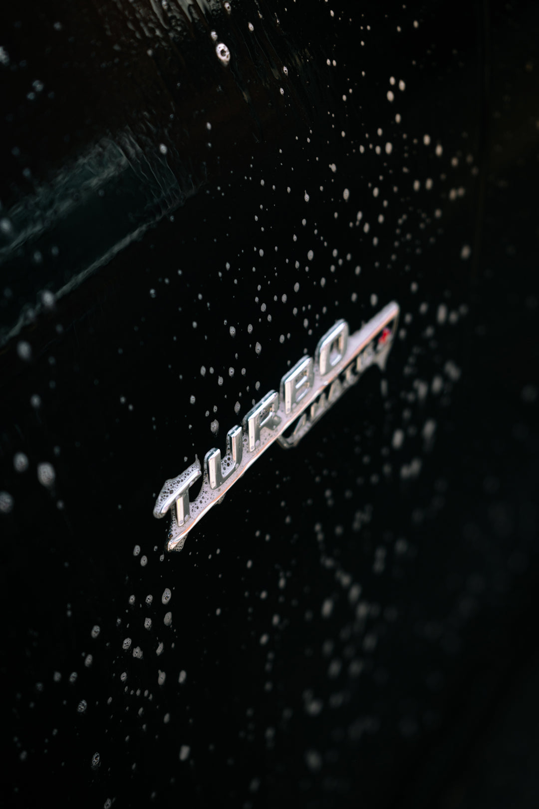 mercedes badge with citrus pre wash all over it 