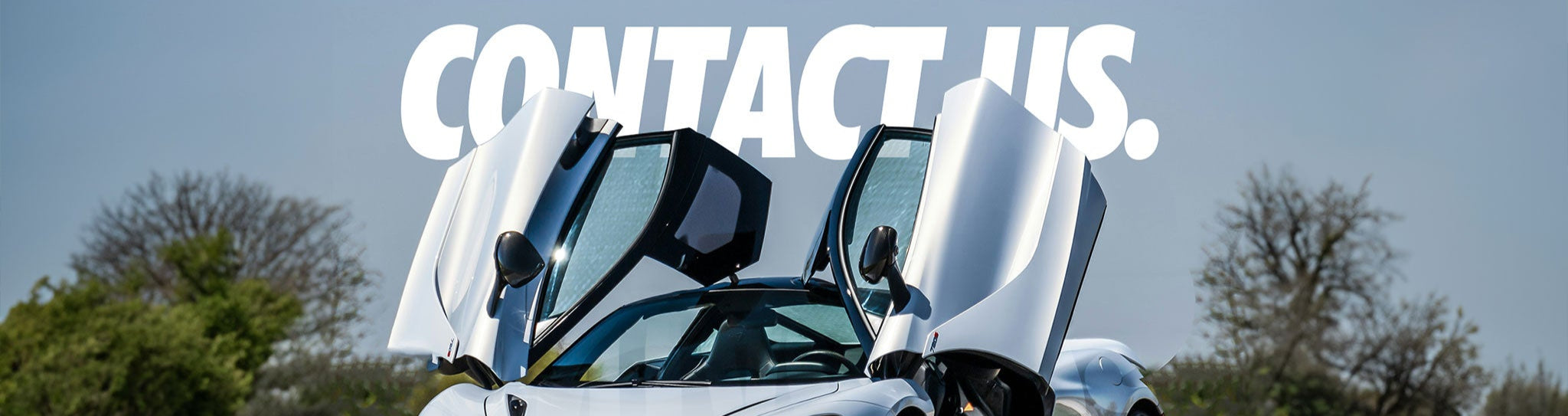 contact us clean McLaren 720s with doors up 