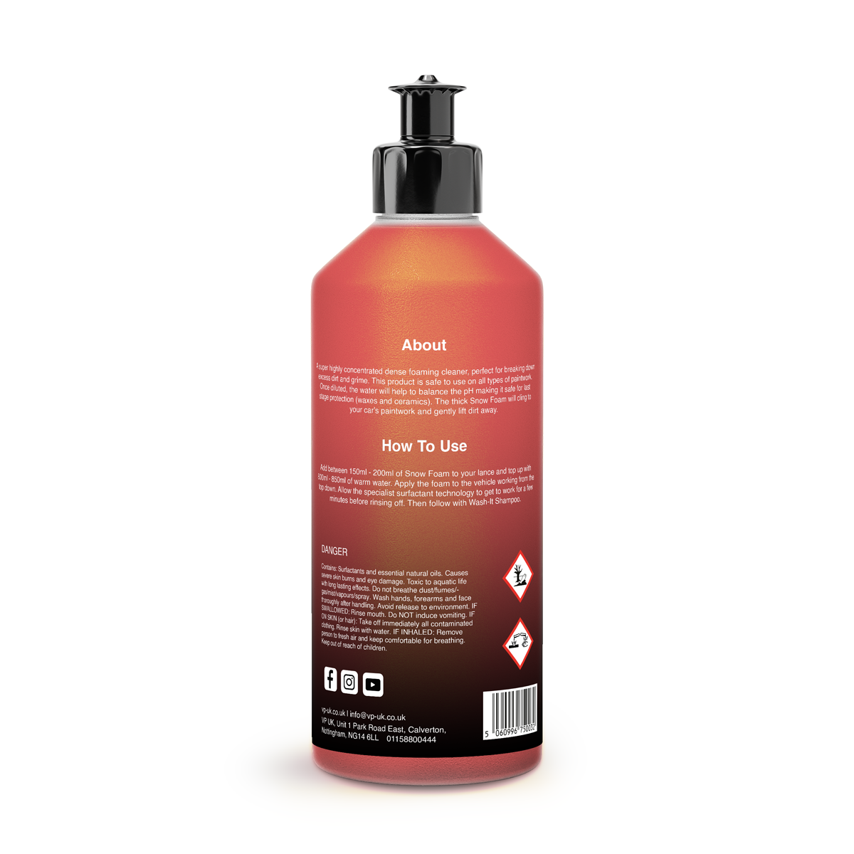 super strong smother it snow foam car wash cleaner